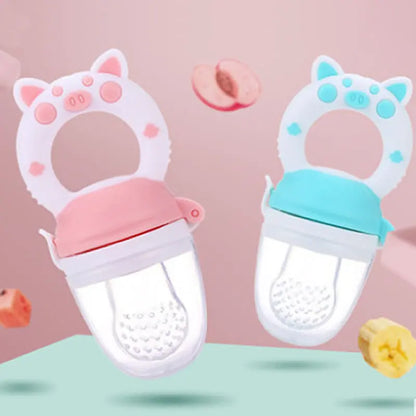 Silicone Baby Fruit Feeder Spoon