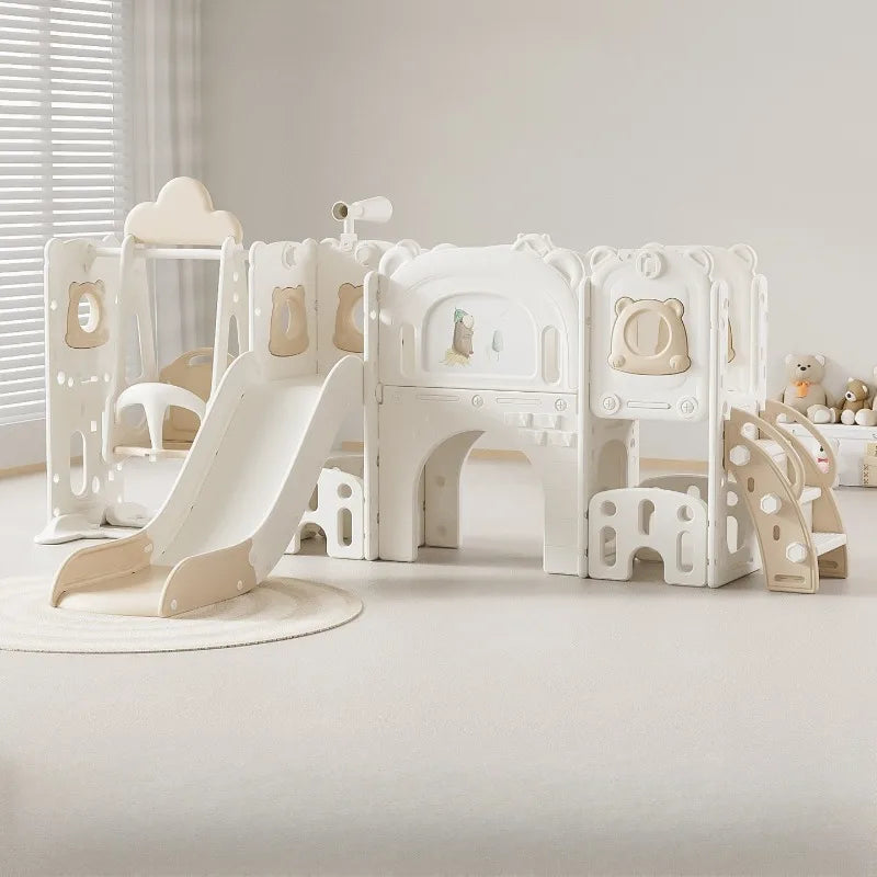 Kids Indoor Slide & Swing Set