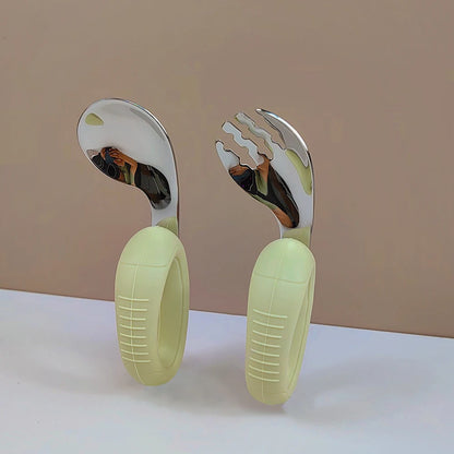 Easy-Grip Baby Training Fork & Spoon