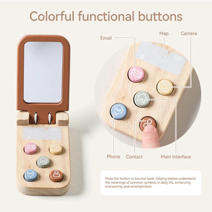 Cartoon Bear Flip Phone Toy
