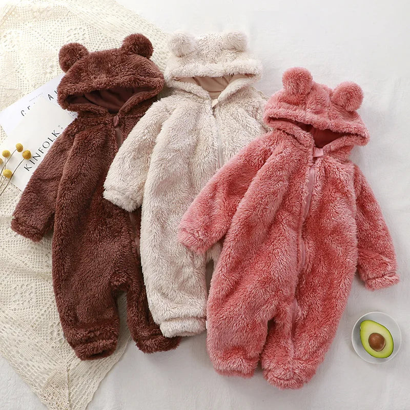 Fleece Baby Onesie Footed Pajamas