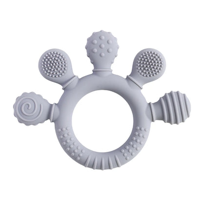 Silicone Teether Ring for 0-12 Months