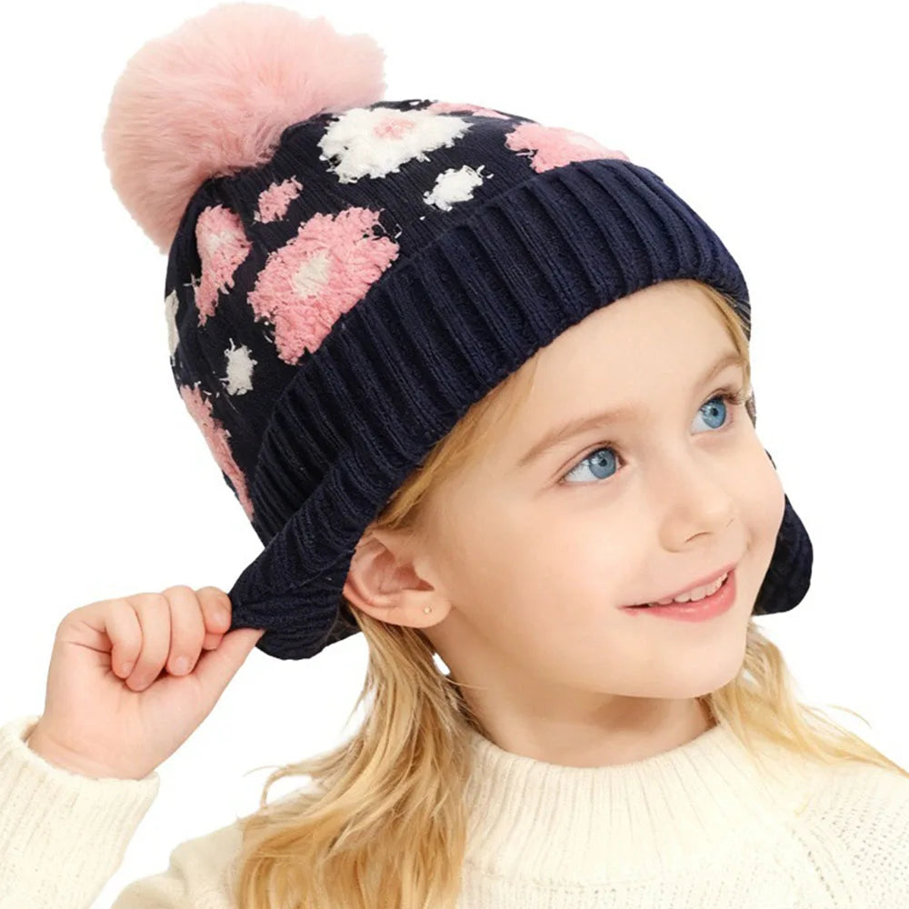 Kids Winter Hat with Detachable Earflaps