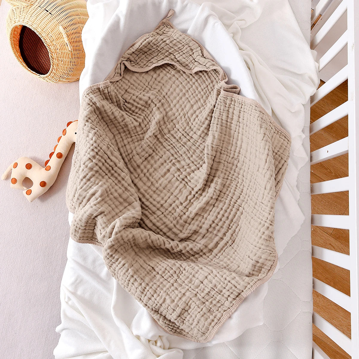 Cotton Hooded Baby Bath Towel
