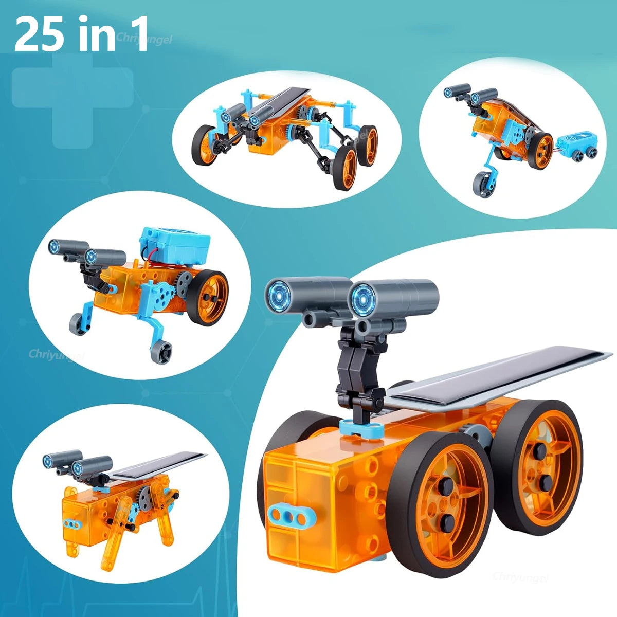 13-in-1 Solar Robot Kit | STEM Science Toy for Kids — Build 13 Solar Models