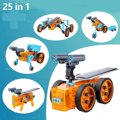 13-in-1 Solar Robot Kit | STEM Science Toy for Kids — Build 13 Solar Models