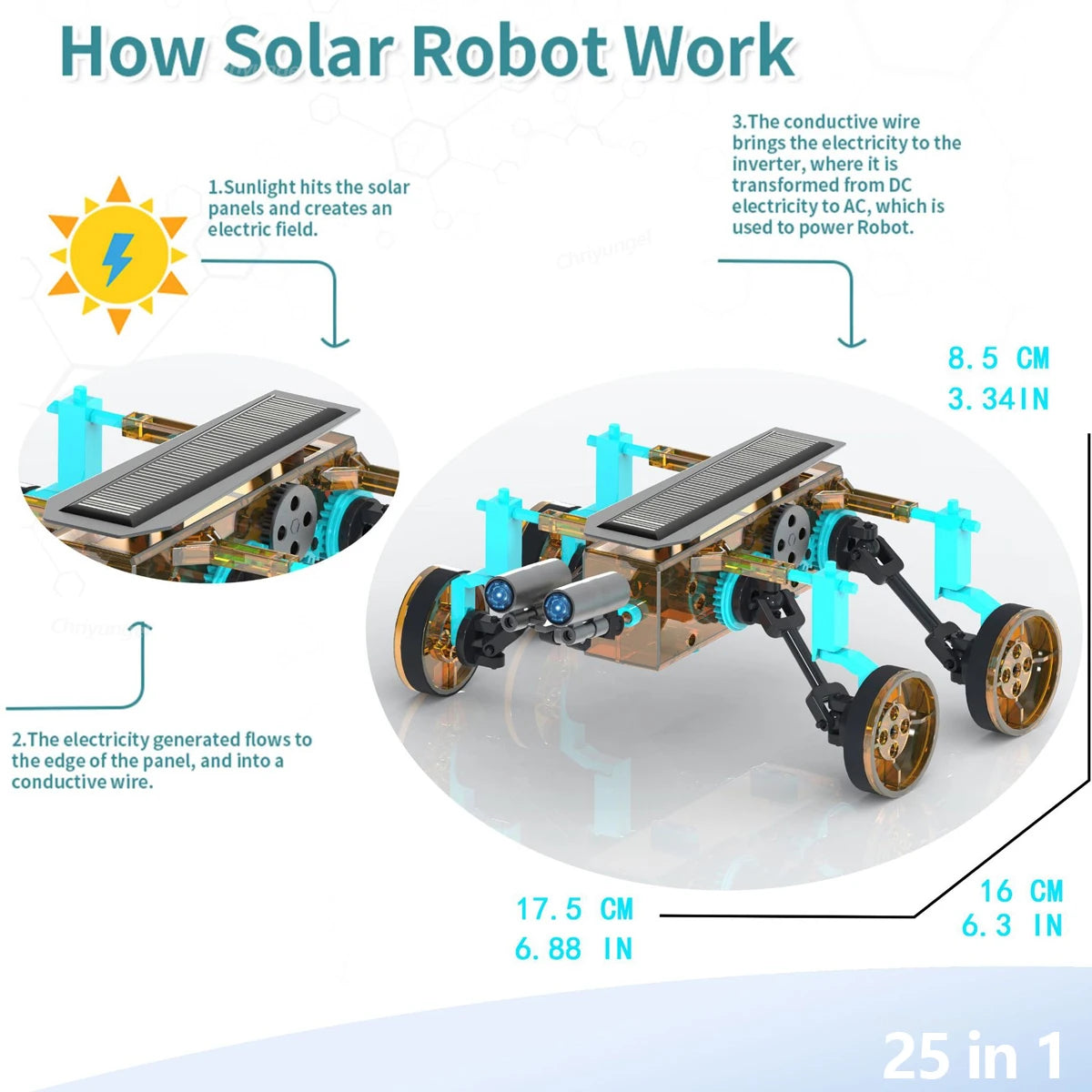 13-in-1 Solar Robot Kit | STEM Science Toy for Kids — Build 13 Solar Models