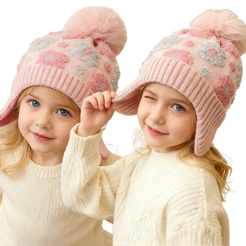 Kids Winter Hat with Detachable Earflaps