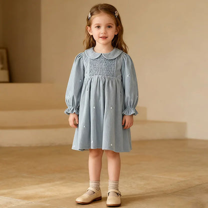 Toddler Girl Cotton Dress — Soft Casual Everyday Dress for Girls Ages 1–5