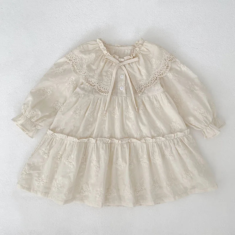 Girls Princess Lace Dress — Flower Girl & Party Dress for Toddlers Ages 2–8