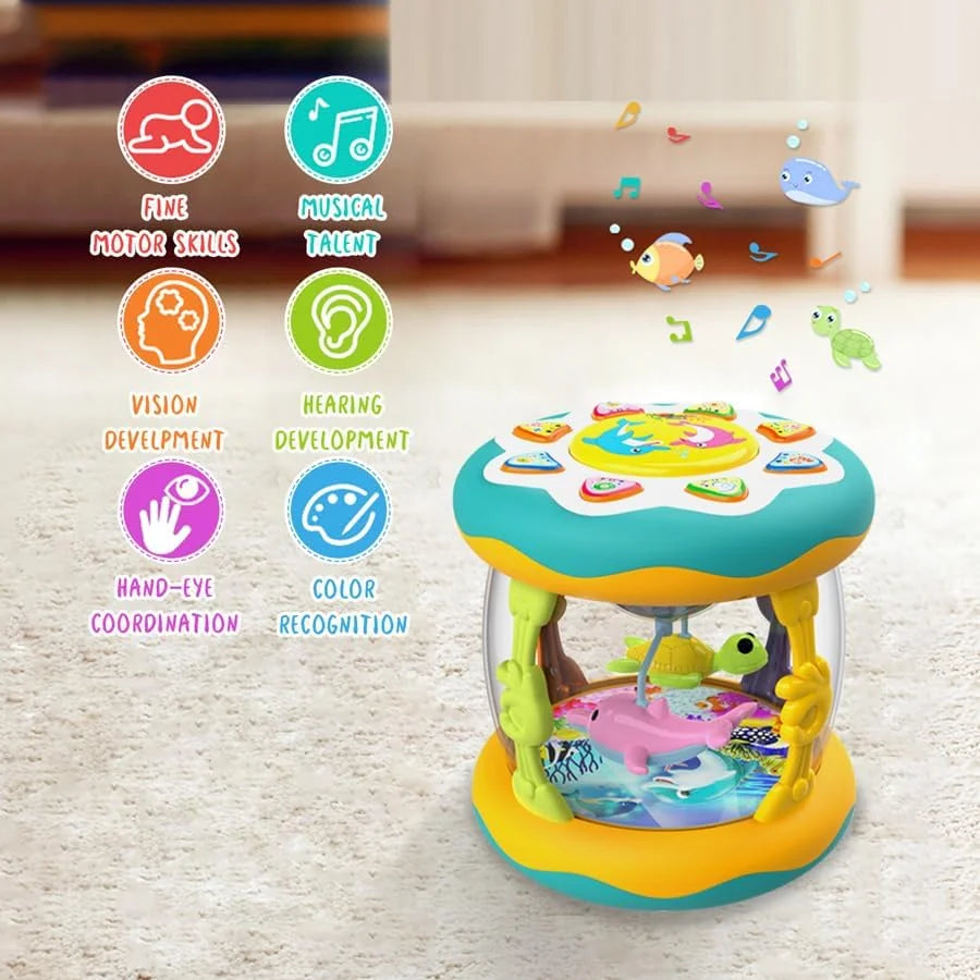 Interactive Music Light Roller Toy