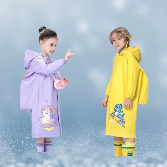 Kids Waterproof Raincoat Poncho