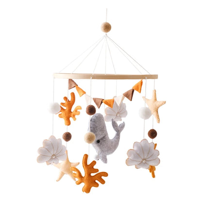 Crib Mobile Rattle Toy — Musical Baby Cot Mobile with Lights for Newborns