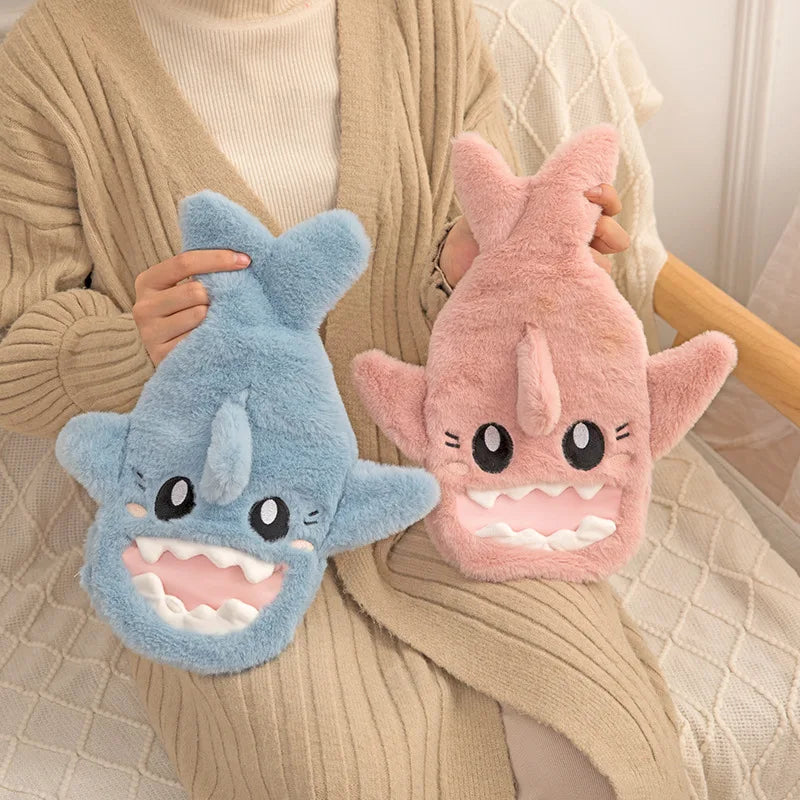 Plush Shark Hand Warmer Bottle