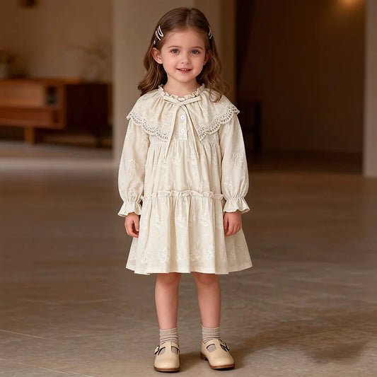 Girls Princess Lace Dress — Flower Girl & Party Dress for Toddlers Ages 2–8