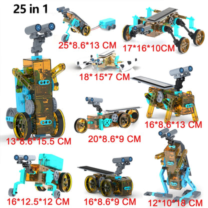 13-in-1 Solar Robot Kit | STEM Science Toy for Kids — Build 13 Solar Models