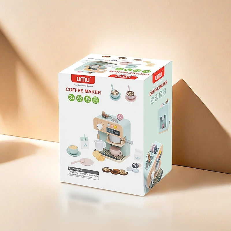 Wooden Coffee Maker Toy Set