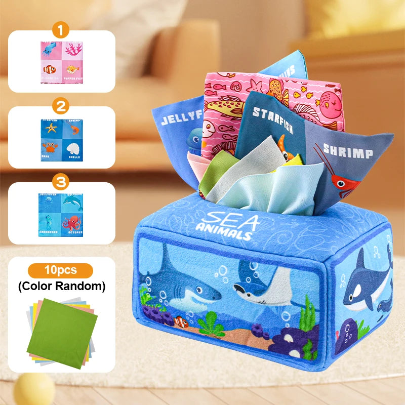 Baby Montessori Paper Towel Puzzle Toy