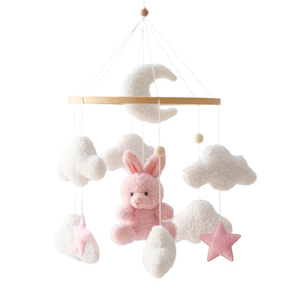 Crib Mobile Rattle Toy — Musical Baby Cot Mobile with Lights for Newborns