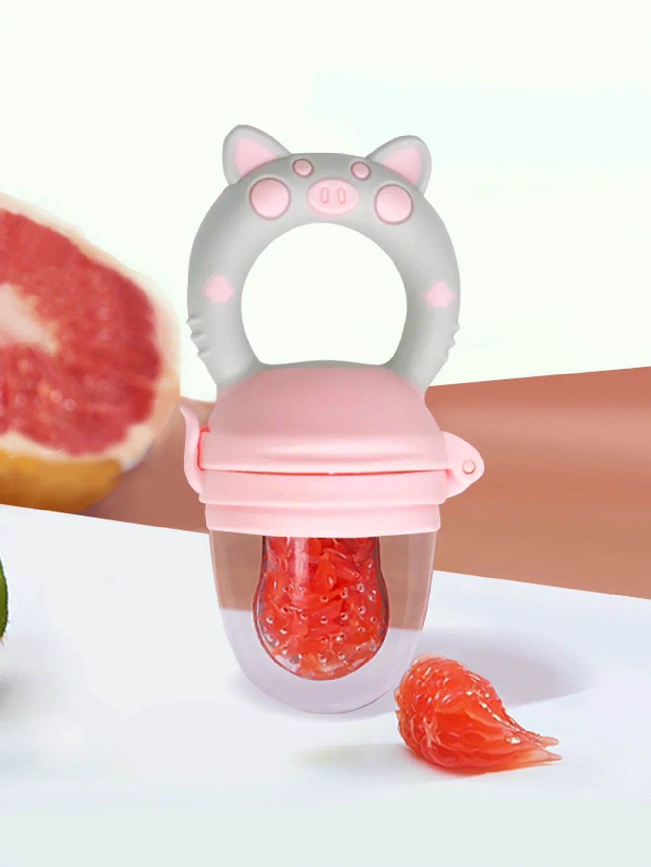 Baby Fruit Feeder — Silicone Mesh Fresh Food Feeder for Babies & Teething Infants