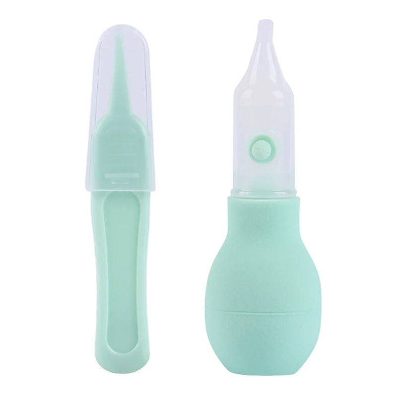 2PCS Baby Silicone Nasal Aspirator Set
