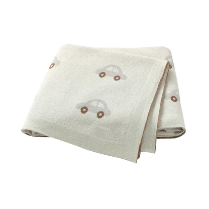 Knitted Cartoon Baby Swaddle Blanket