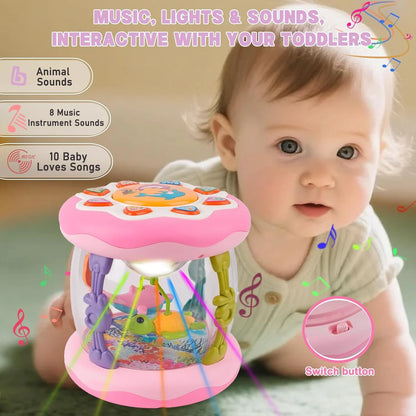 Interactive Music Light Roller Toy