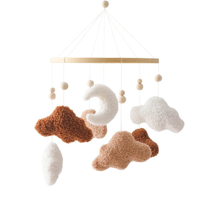 Crib Mobile Rattle Toy — Musical Baby Cot Mobile with Lights for Newborns