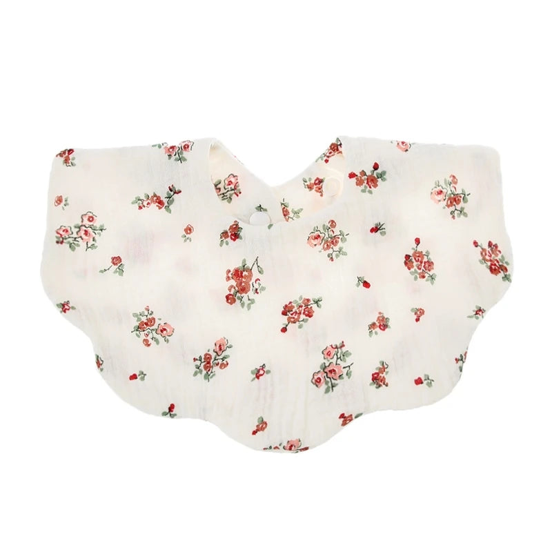 Cotton Baby Bandana Bib 5-Pack — Soft, Absorbent, Snap Closure