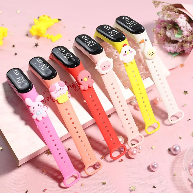 LED Kids Cartoon Watches