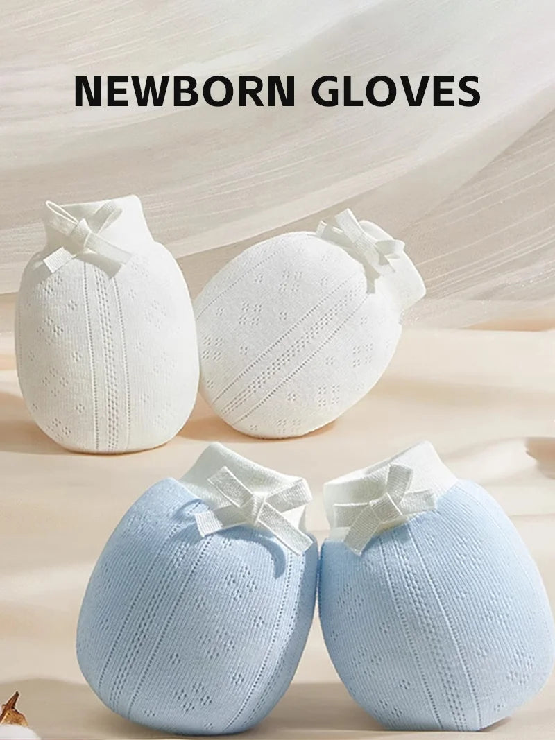 Cotton Newborn Scratch-Proof Gloves