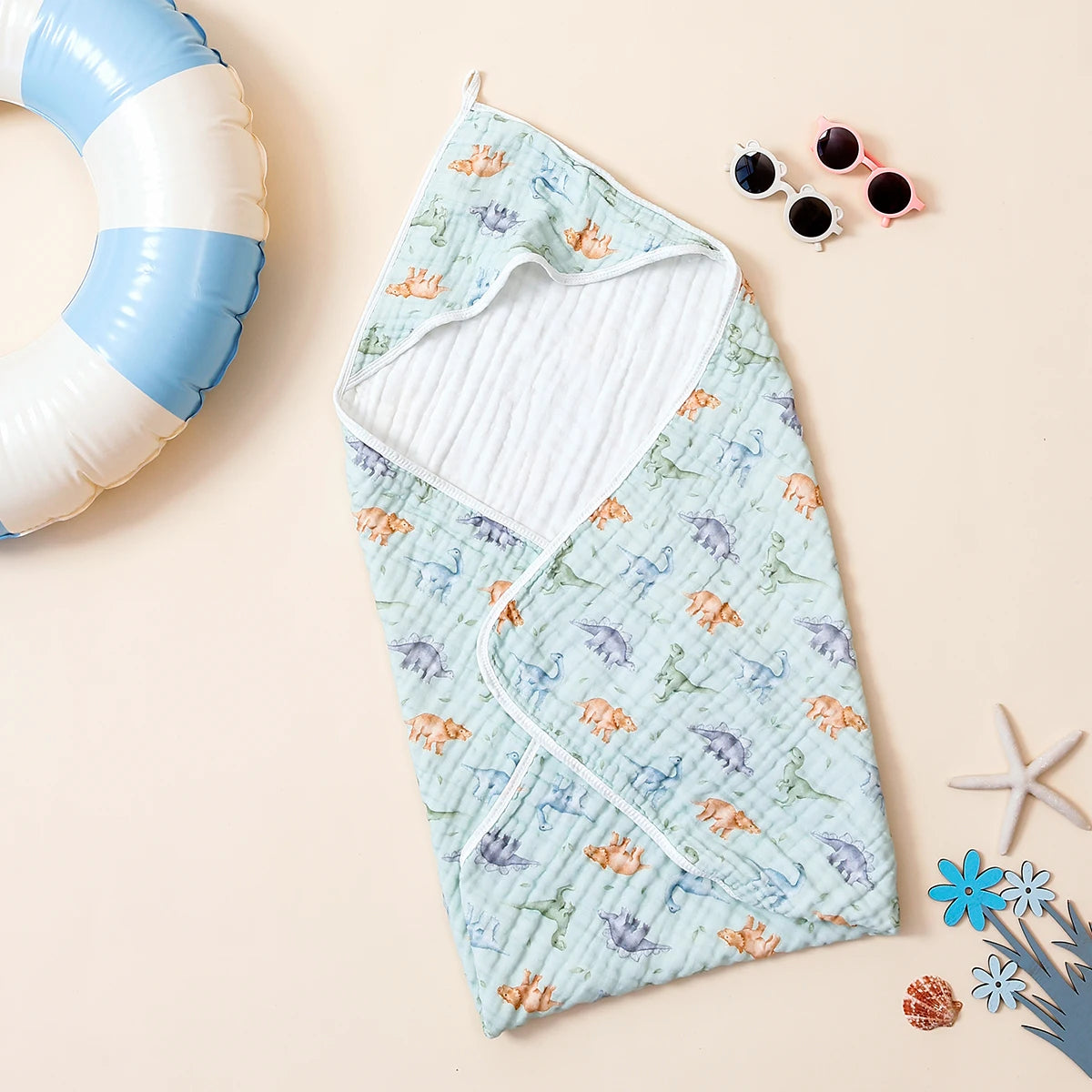 Cotton Hooded Baby Bath Towel