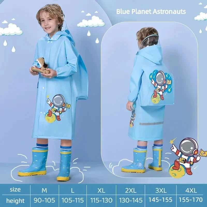 Kids Waterproof Raincoat Poncho