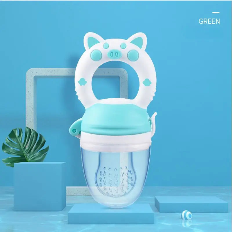 Silicone Baby Fruit Feeder Spoon