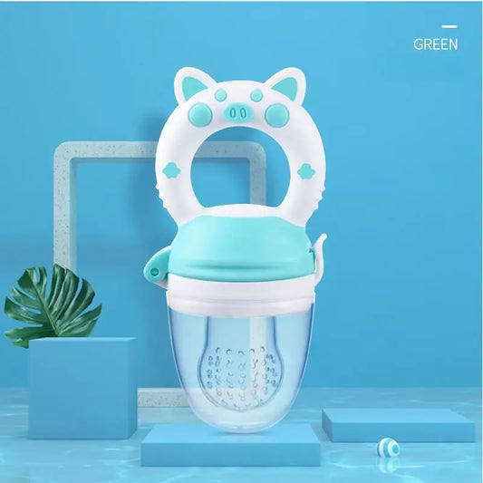 Silicone Baby Fruit Feeder Spoon