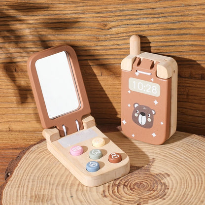 Cartoon Bear Flip Phone Toy