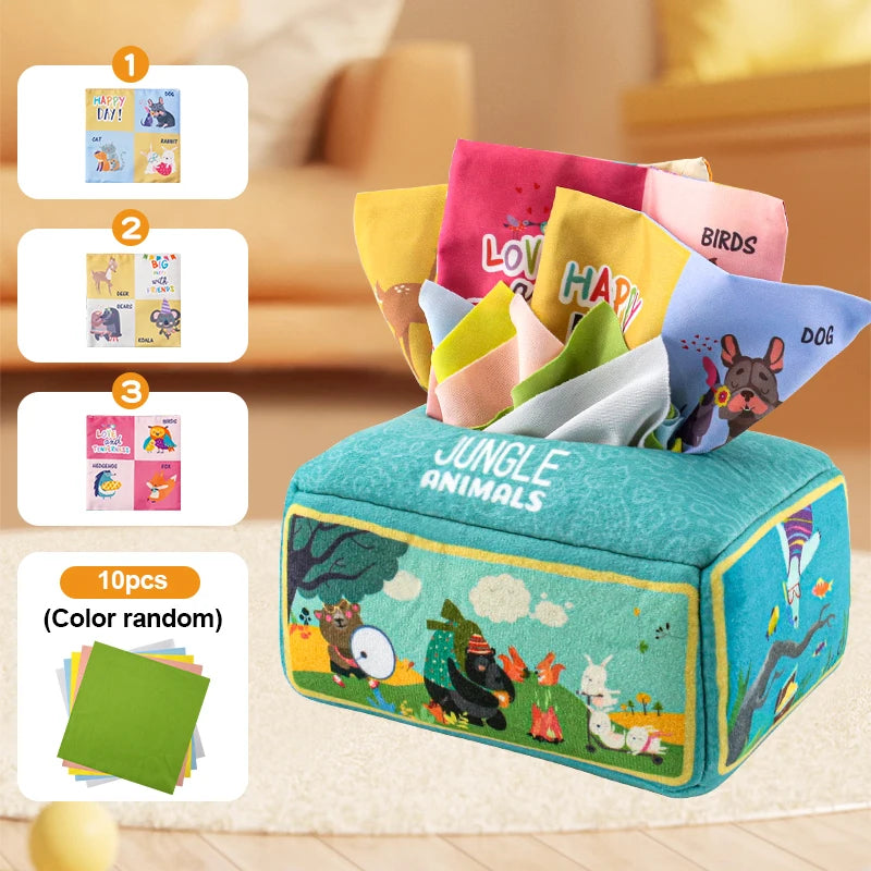 Baby Montessori Paper Towel Puzzle Toy