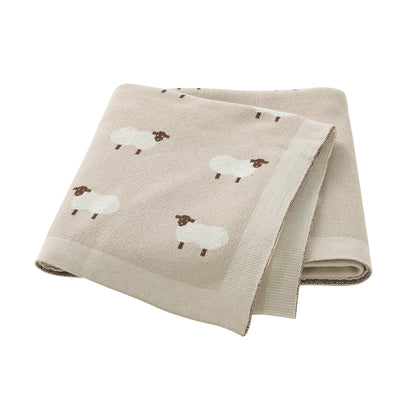 Knitted Cartoon Baby Swaddle Blanket