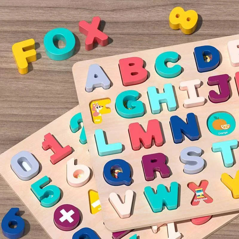 Wooden ABC Puzzle Board