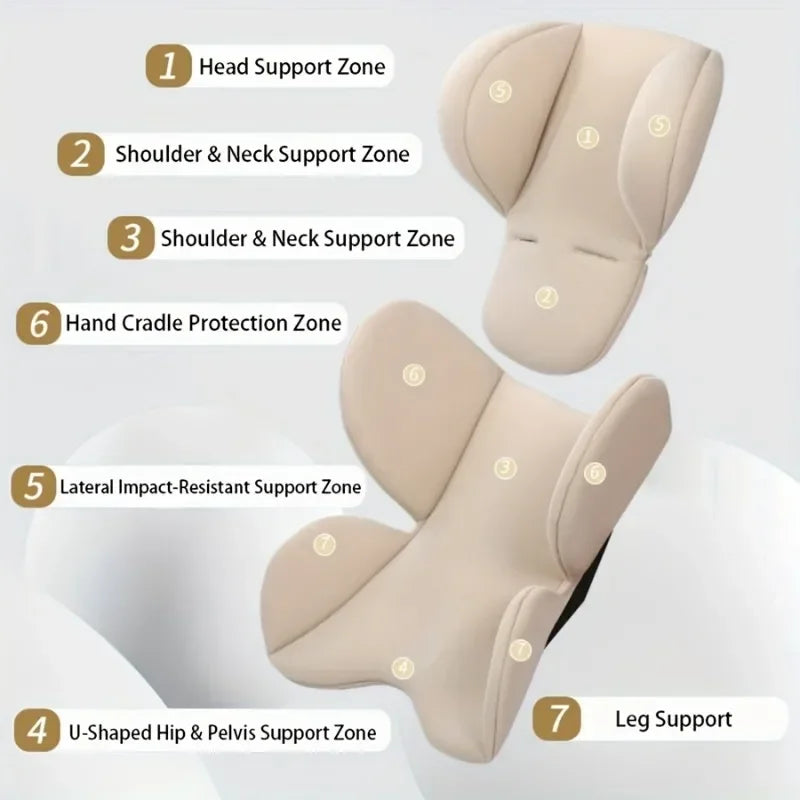 Universal Car Seat & Stroller Cushion — Memory Foam, Breathable