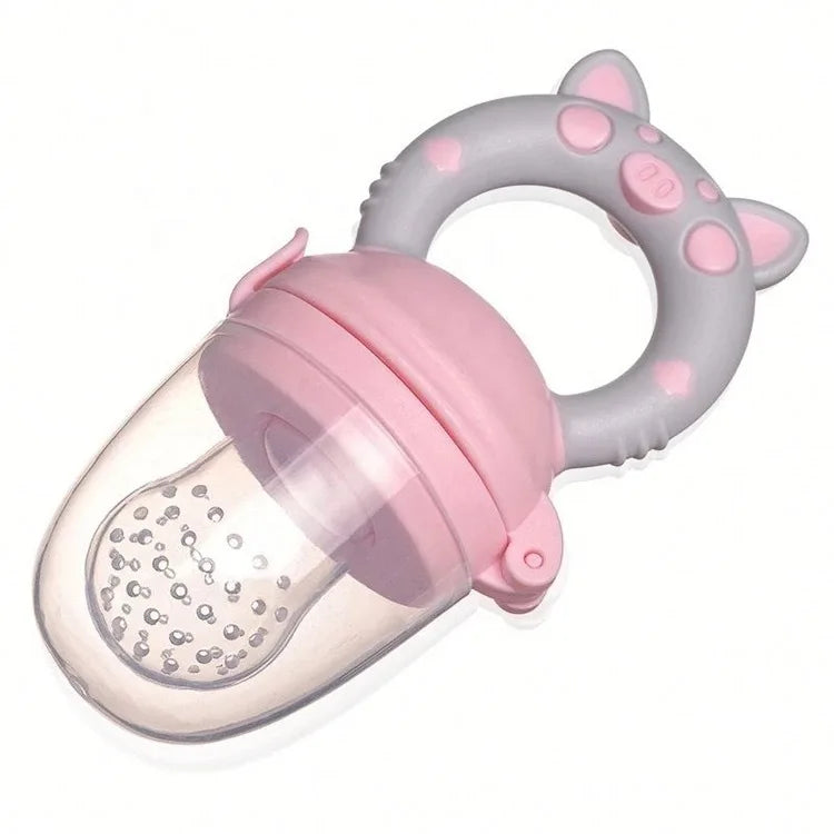 Silicone Baby Fruit Feeder Spoon