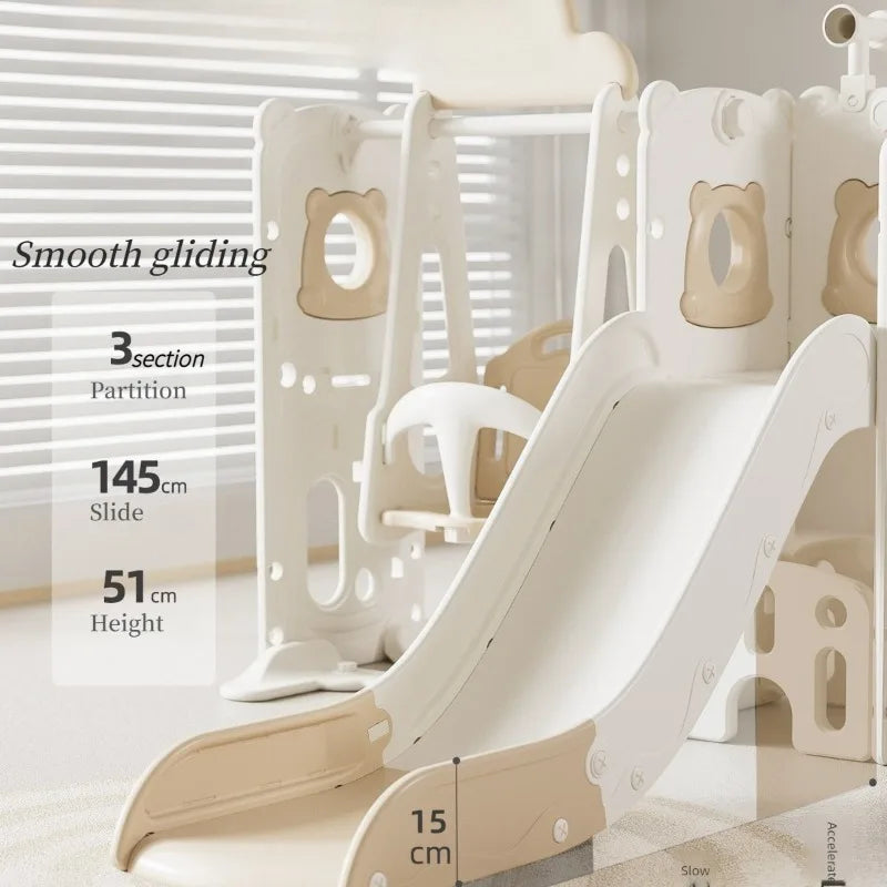 Kids Indoor Slide & Swing Set