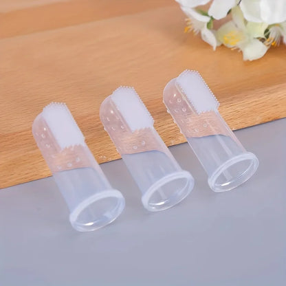 2PCS Silicone Baby Finger Toothbrush