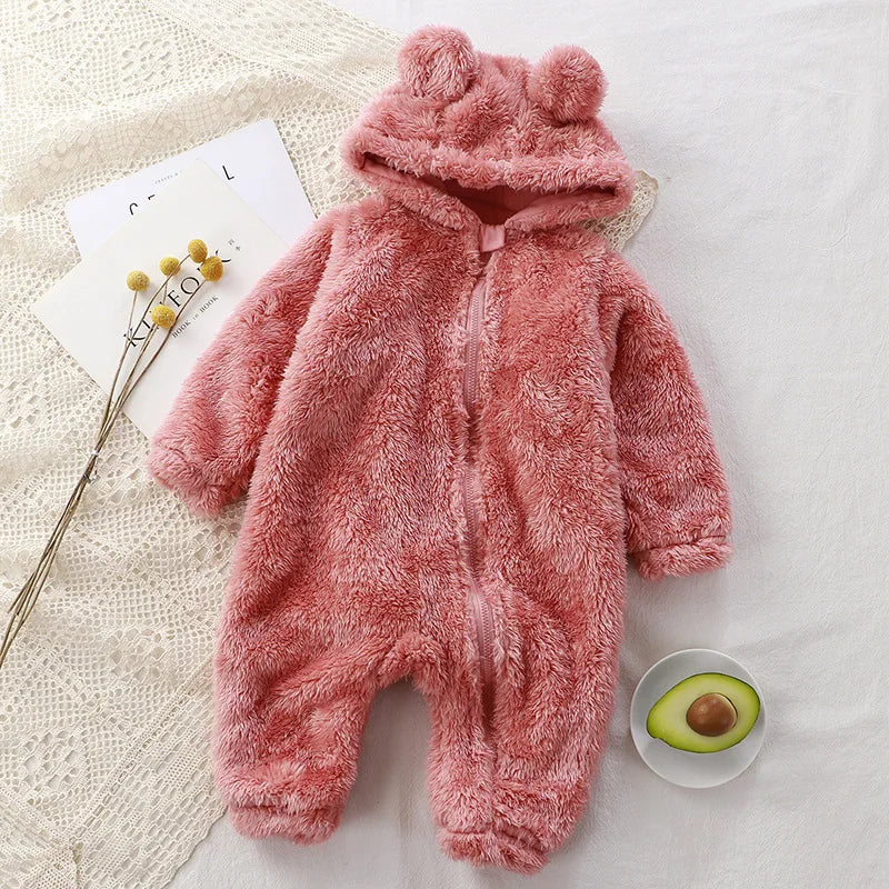 Fleece Baby Onesie Footed Pajamas