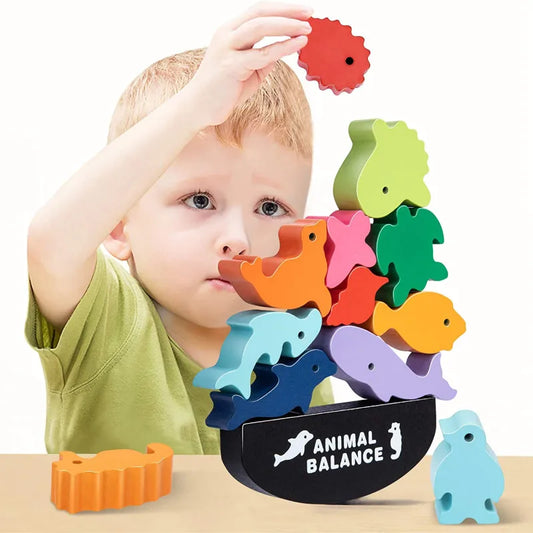 Montessori Animal Balance Blocks