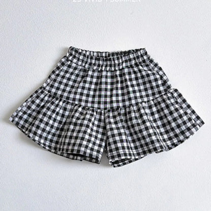 Toddler Girls Plaid Summer Shorts