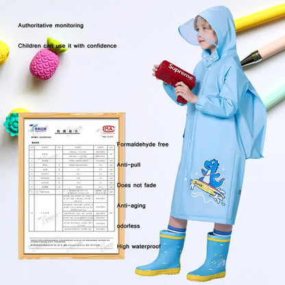 Kids Waterproof Raincoat Poncho