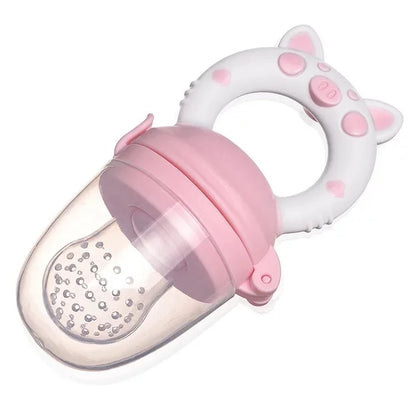 Silicone Baby Fruit Feeder Spoon