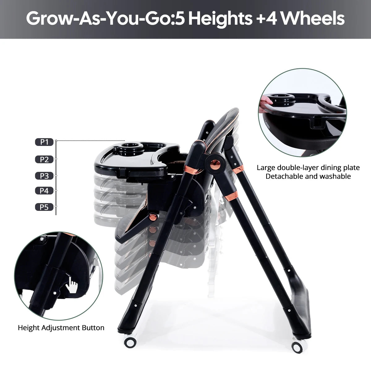 Foldable Baby Highchair