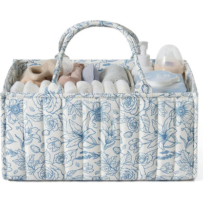 Floral Diaper Caddy Organizer